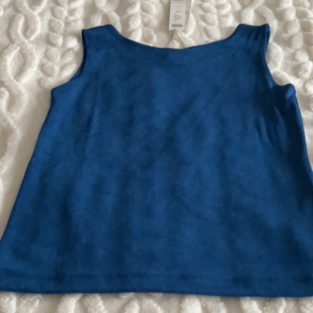 Chico's Deep Blue Tank Top - Picture 6 of 6